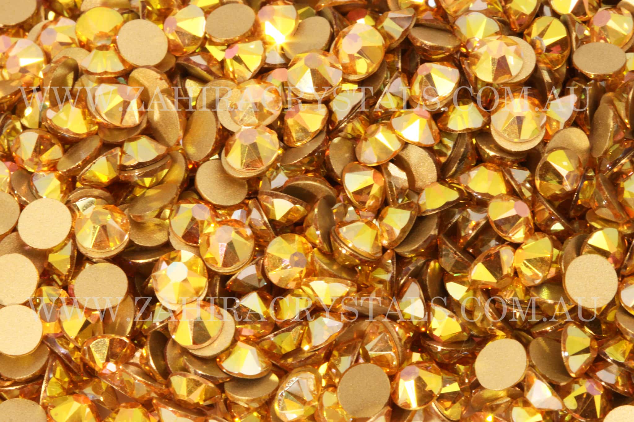 Gold Nugget Hotfix & Non Hotfix Zahira Rhinestones