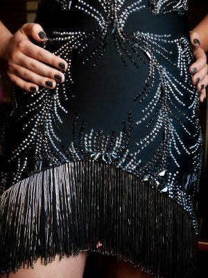 Bugle Bead Dropper Trim