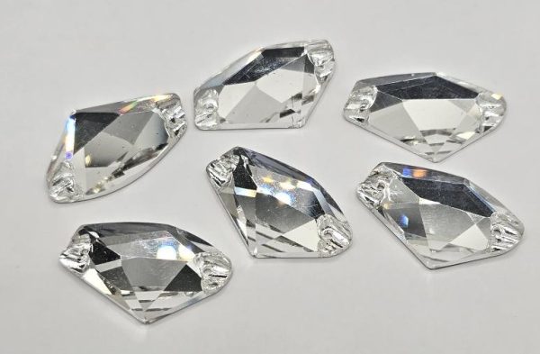 Crystal Clear Galactic Sew-On Feature Stone