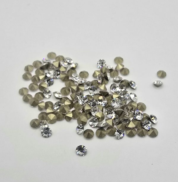 10 Gross (1440) Crystal Clear Pointback Rhinestones - Image 3
