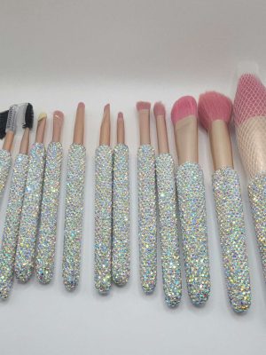 Rhinestone Make-Up Brush Set