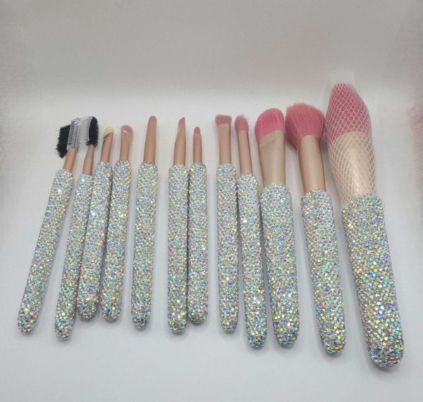 Rhinestone Make-Up Brush Set